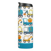 Personalisierte niedliche BauDigger Thermosbecher (Nach rechts gedreht)