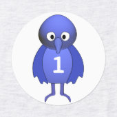 Personalisierte Niedliche Blauwild Etiketten (Design 1)