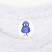 Personalisierte Niedliche Blauwild Etiketten (Befestigt)