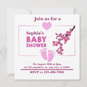 Personalisierte Niedliche Blumenkinderdusche Einladung (Vorderseite)