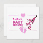 Personalisierte Niedliche Blumenkinderdusche Einladung (Vorne/Hinten)