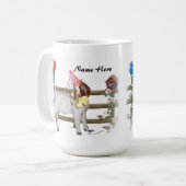 Personalisierte Niedliche Boer Goat Birthday Party Tasse (Vorderseite Links)
