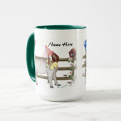 Personalisierte Niedliche Boer Goat Birthday Party Tasse (Vorderseite Links)