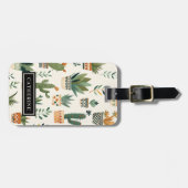 Personalisierte Niedliche Boho-gegossene Pflanze G Gepäckanhänger (Vorderseite horizontal)