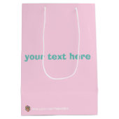 Personalisierte Niedliche Bonbbeutel Mittlere Geschenktüte (Rückseite)