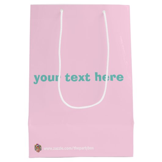 Personalisierte Niedliche Bonbbeutel Mittlere Geschenktüte (Rückseite)