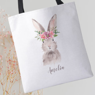 Personalisierte Niedliche Bunny Toag Tasche