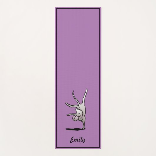 Personalisierte Niedliche Cartoon-Handheld-Maus Yogamatte (Vorderseite)