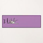 Personalisierte Niedliche Cartoon-Handheld-Maus Yogamatte (Vorderseite (Horizontal))