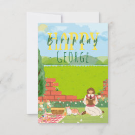 Personalisierte Niedliche Cat-tage Picnic Birthday