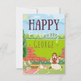 Personalisierte Niedliche Cat-tage Picnic Birthday