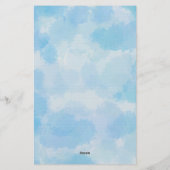 Personalisierte Niedliche Cat-tage Picnic Birthday Briefpapier (Rückseite)