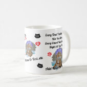 Personalisierte Niedliche Cat Tasse für Katzen Lie (VorderseiteRechts)