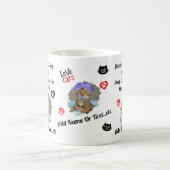 Personalisierte Niedliche Cat Tasse für Katzen Lie (Mittel)