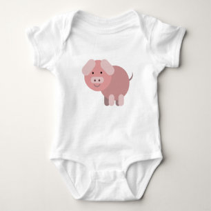 Personalisierte niedliche Chubby-Piggie Baby Strampler
