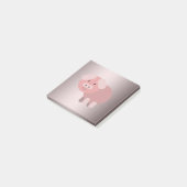 Personalisierte niedliche Chubby-Piggie Post-it Klebezettel (angewinkelt)