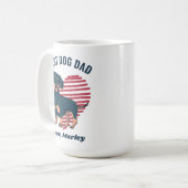 Personalisierte Niedliche Dackel Vater für Hunde Kaffeetasse (Vorderseite Links)