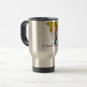Personalisierte niedliche Dame Doktor Mug - Reisebecher (Vorderseite Links)