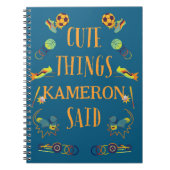 Personalisierte Niedliche Dinge, die mein Sohn sag Notizblock (Vorderseite)