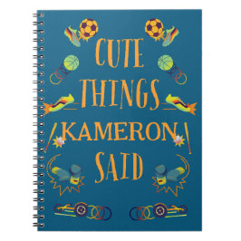 Personalisierte Niedliche Dinge, die mein Sohn sag Notizblock