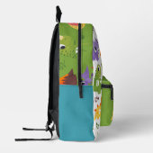 Personalisierte Niedliche Dinosaurier Bedruckter Rucksack (Links)