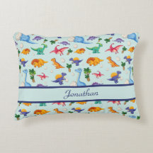 Personalisierte Niedliche Dinosaurier Blue Boy Bab