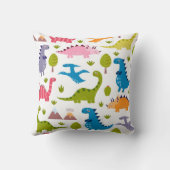 Personalisierte Niedliche Dinosaurier Pillow Kissen (Rückseite)