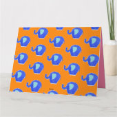 Personalisierte Niedliche Elefantengrüsse Karte (Rückseite)