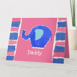 Personalisierte Niedliche Elefantentageskarte Karte