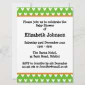 Personalisierte Niedliche Elephant Baby Dusche Ein (Rückseite)