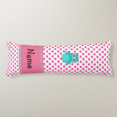 Personalisierte niedliche Eulenrosanamensherzen Seitenschläferkissen (Vorderseite)