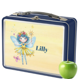 Personalisierte Niedliche Fairy Kids Metal Lunch B Metall Brotdose