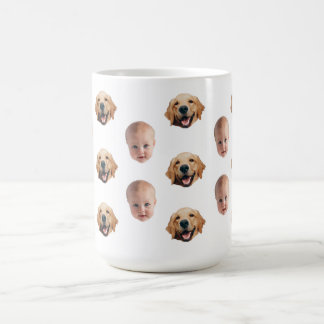 Personalisierte Niedliche Familienfront 2 Fotos Ta Kaffeetasse