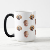 Personalisierte Niedliche Familienfront 2 Fotos Ta Verwandlungstasse (Links)
