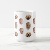 Personalisierte Niedliche Familienfront 3 Fotos Ta Kaffeetasse (Mittel)