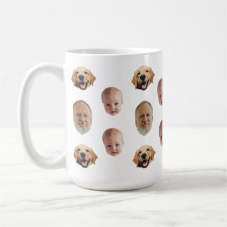 Personalisierte Niedliche Familienfront 3 Fotos Ta Kaffeetasse