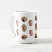 Personalisierte Niedliche Familienfront 3 Fotos Ta Kaffeetasse (Vorderseite Links)