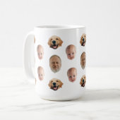 Personalisierte Niedliche Familienfront 3 Fotos Ta Kaffeetasse (Vorderseite Links)