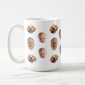 Personalisierte Niedliche Familienfront 3 Fotos Ta Kaffeetasse