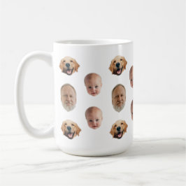 Personalisierte Niedliche Familienfront 3 Fotos Ta Kaffeetasse
