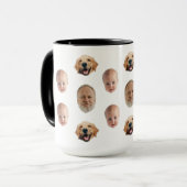 Personalisierte Niedliche Familienfront 3 Fotos Ta Tasse (Vorderseite Links)