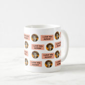 Personalisierte Niedliche Familienzimmer mit 5 Fot Kaffeetasse (VorderseiteRechts)