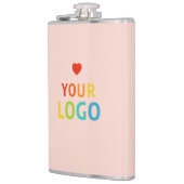 Personalisierte Niedliche Farbpinsel mit Logo Flachmann (Links)