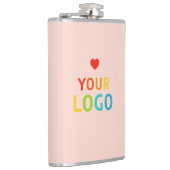 Personalisierte Niedliche Farbpinsel mit Logo Flachmann (Rechts)