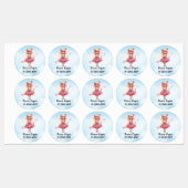 Personalisierte Niedliche Fee,Name,Telefonnummer Etiketten (Blatt)