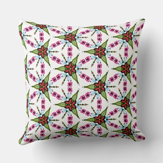 Personalisierte niedliche Fehler und Blume Kissen (Rückseite)