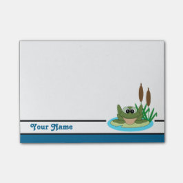 Personalisierte niedliche Frosch Posten-it® Post-it Klebezettel