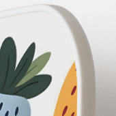 Personalisierte Niedliche Frucht Erdbeermuster Pickleball Schläger (Linke Seite)