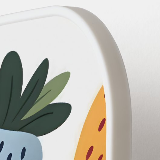 Personalisierte Niedliche Frucht Erdbeermuster Pickleball Schläger (Linke Seite)