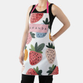 Personalisierte Niedliche Frucht Erdbeermuster Schürze (InSitu)
